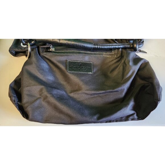 Alberta Di Canio Soft Black Genuine Leather Tote/Hobo Shoulder Bag Purse - Picture 6 of 7